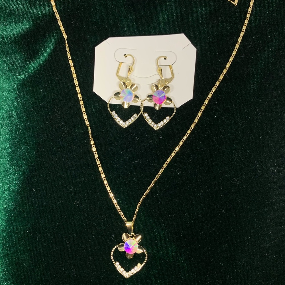 💥Just Reduced💥Gorgeous Italian Gold Necklace set - Picture 3 of 8
